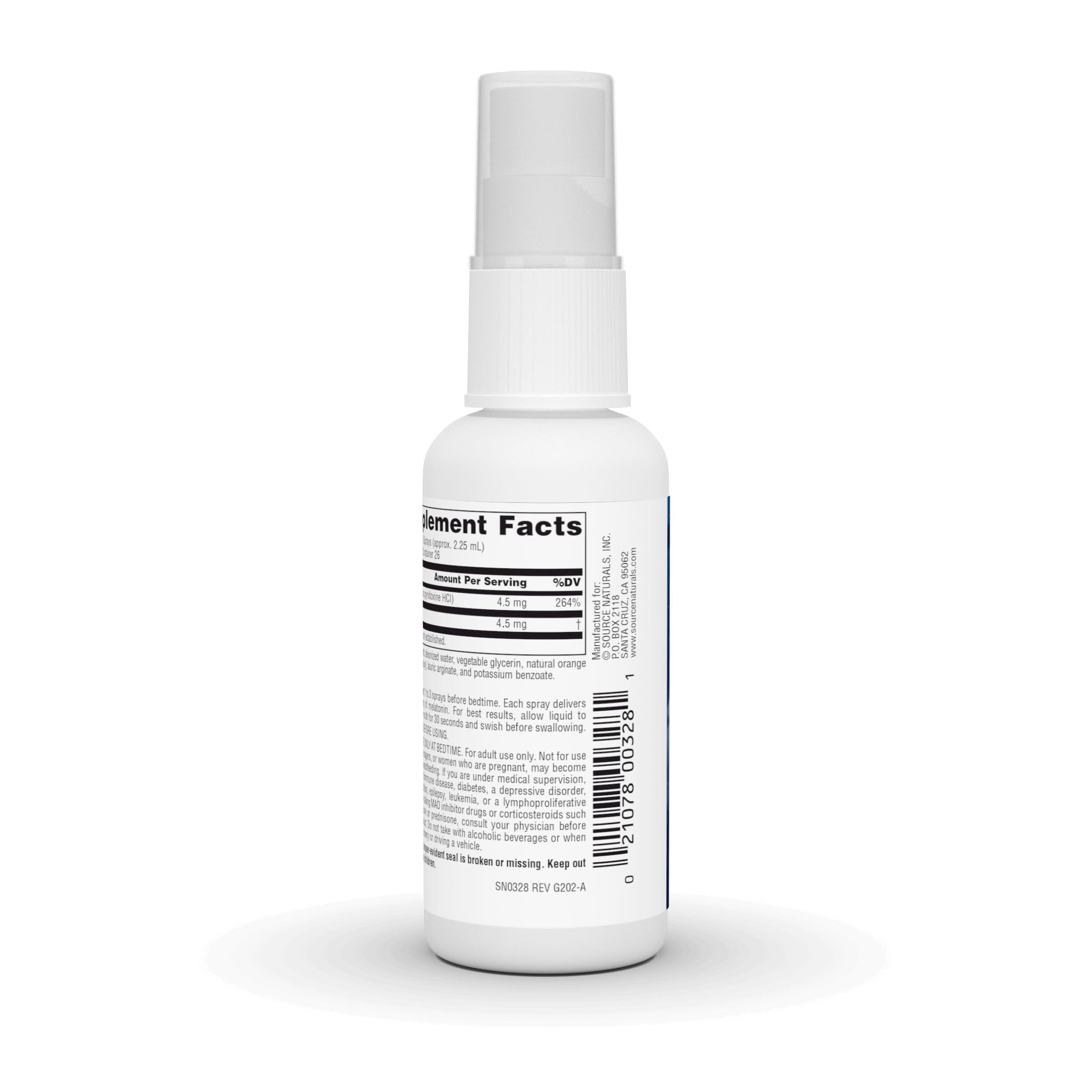 Foto 4 pulgar | Supplement Source Naturals Melatonin Nutraspray, 45 Ml Y 1,5 Mg - Venta Internacional.