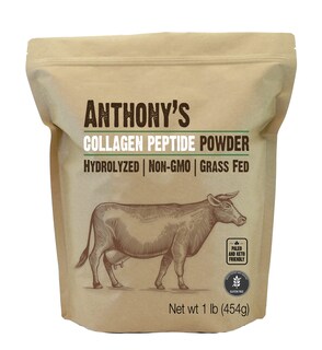 Foto 1 | Péptido De Colágeno En Polvo Anthony's Pure Hydrolized 454 G - Venta Internacional.