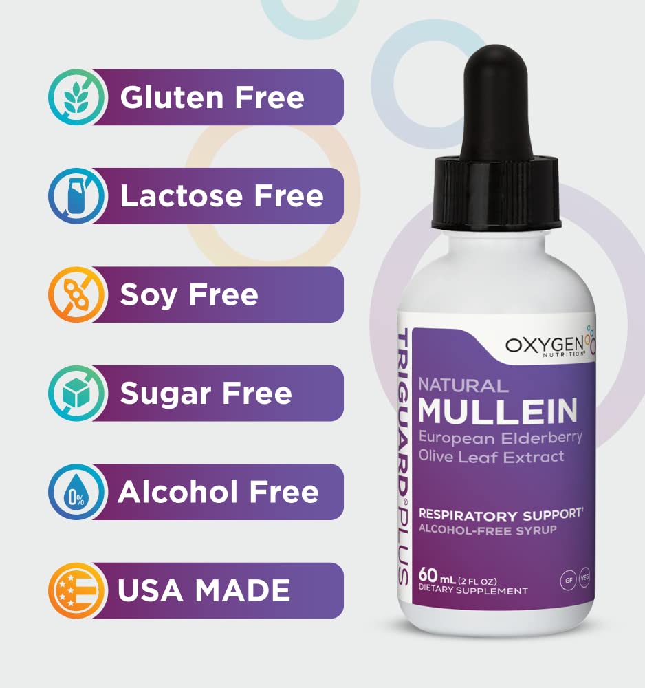 Foto 8 pulgar | Sirope Oxygen Nutrition Triguard Mullein Plus 60 Ml - Venta Internacional.