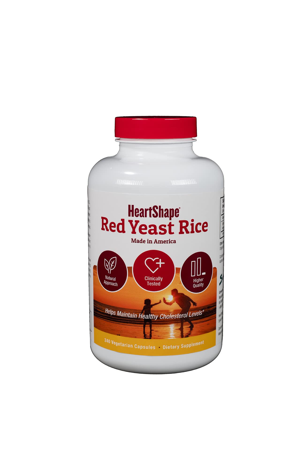 Foto 2 pulgar | Suplemento De Arroz De Levadura Roja En Forma De Corazón 240 Cápsulas - Venta Internacional.