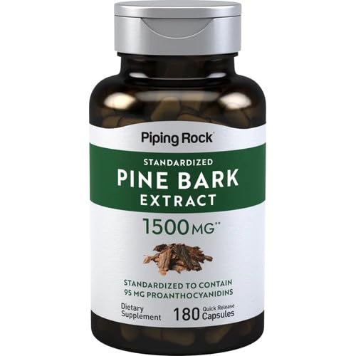 Foto 1 | Suplemento De Extracto De Corteza De Pino Piping Rock 1500 Mg 180 Cápsulas - Venta Internacional.