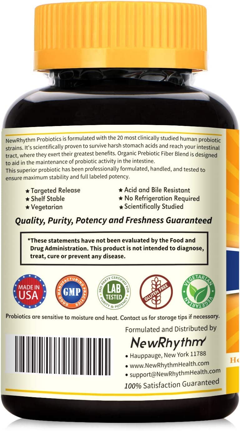 Foto 7 | Probiotics Newrhythm 50 Mil Millones De Cfu, 20 Cepas, 60 Cápsulas - Venta Internacional.