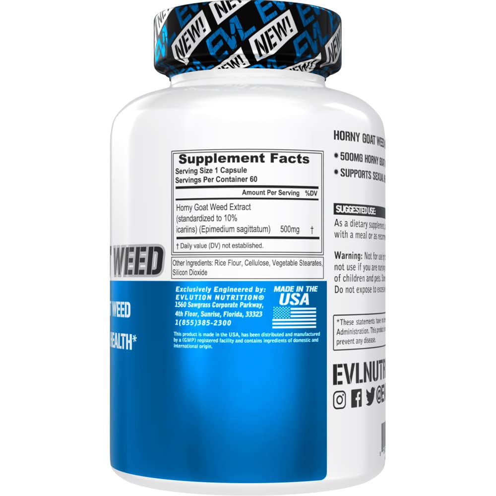 Foto 3 pulgar | Suplemento Evlution Evl Horny Goat Weed Para Hombres - Venta Internacional.