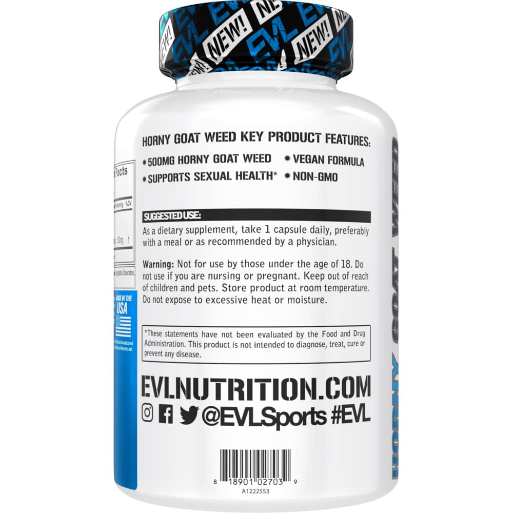 Foto 4 pulgar | Suplemento Evlution Evl Horny Goat Weed Para Hombres - Venta Internacional.