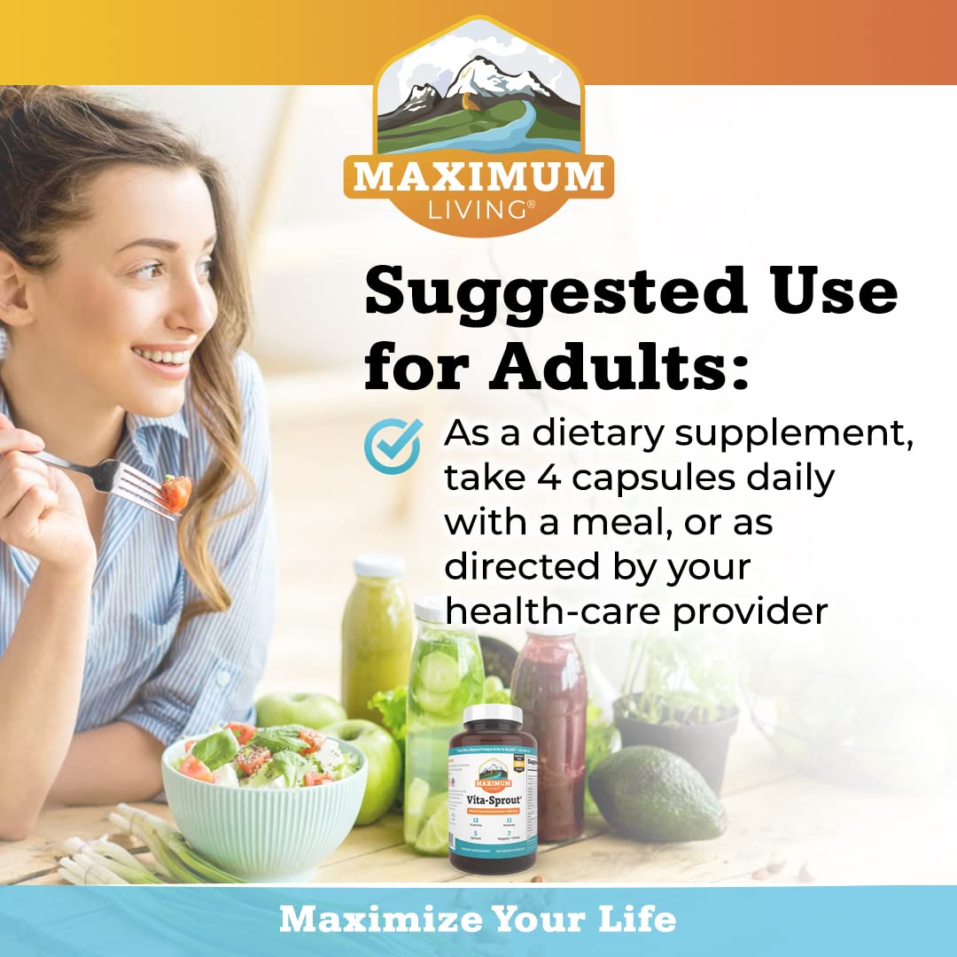 Foto 3 | Suplemento Maximum Living Vita-sprout Whole-food 120 Cápsulas - Venta Internacional.