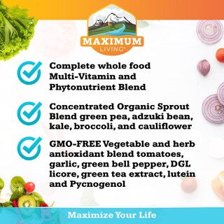 Foto 4 | Suplemento Maximum Living Vita-sprout Whole-food 120 Cápsulas - Venta Internacional.