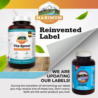 Foto 6 | Suplemento Maximum Living Vita-sprout Whole-food 120 Cápsulas - Venta Internacional.