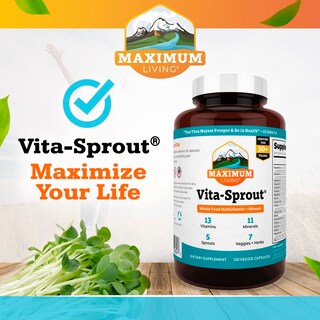 Foto 7 | Suplemento Maximum Living Vita-sprout Whole-food 120 Cápsulas - Venta Internacional.