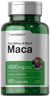 Foto 1 | Cápsulas De Raíz De Maca Horbaach, 120 Píldoras, Extracto De Alta Potencia - Venta Internacional.