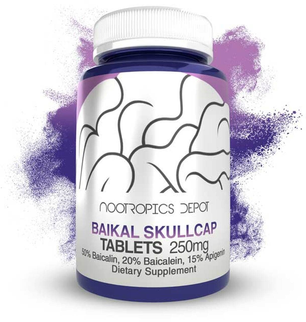 Foto 2 pulgar | Suplemento De Extracto De Escutelaria De Baikal De Nootropics Depot 250 Mg X60 - Venta Internacional.