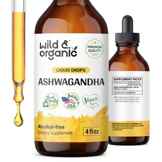 Foto 1 | Suplemento De Gotas De Ashwagandha Salvaje Y Orgánico De 120 Ml Para Mejorar El Estado De Ánimo - Venta Internacional.