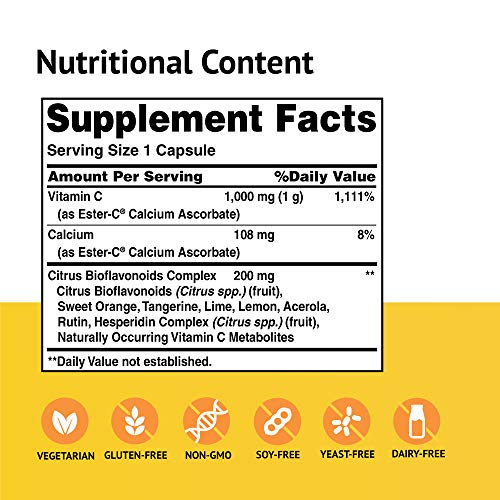 Foto 3 pulgar | Suplemento American Health Ester-c Con Cítricos 1000 Mg 90 Cápsulas - Venta Internacional.