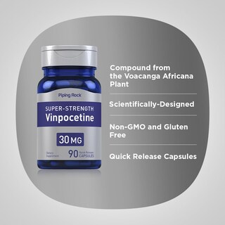Foto 4 | Suplemento Piping Rock Vinpocetina 30 Mg 90 Cápsulas - Venta Internacional.