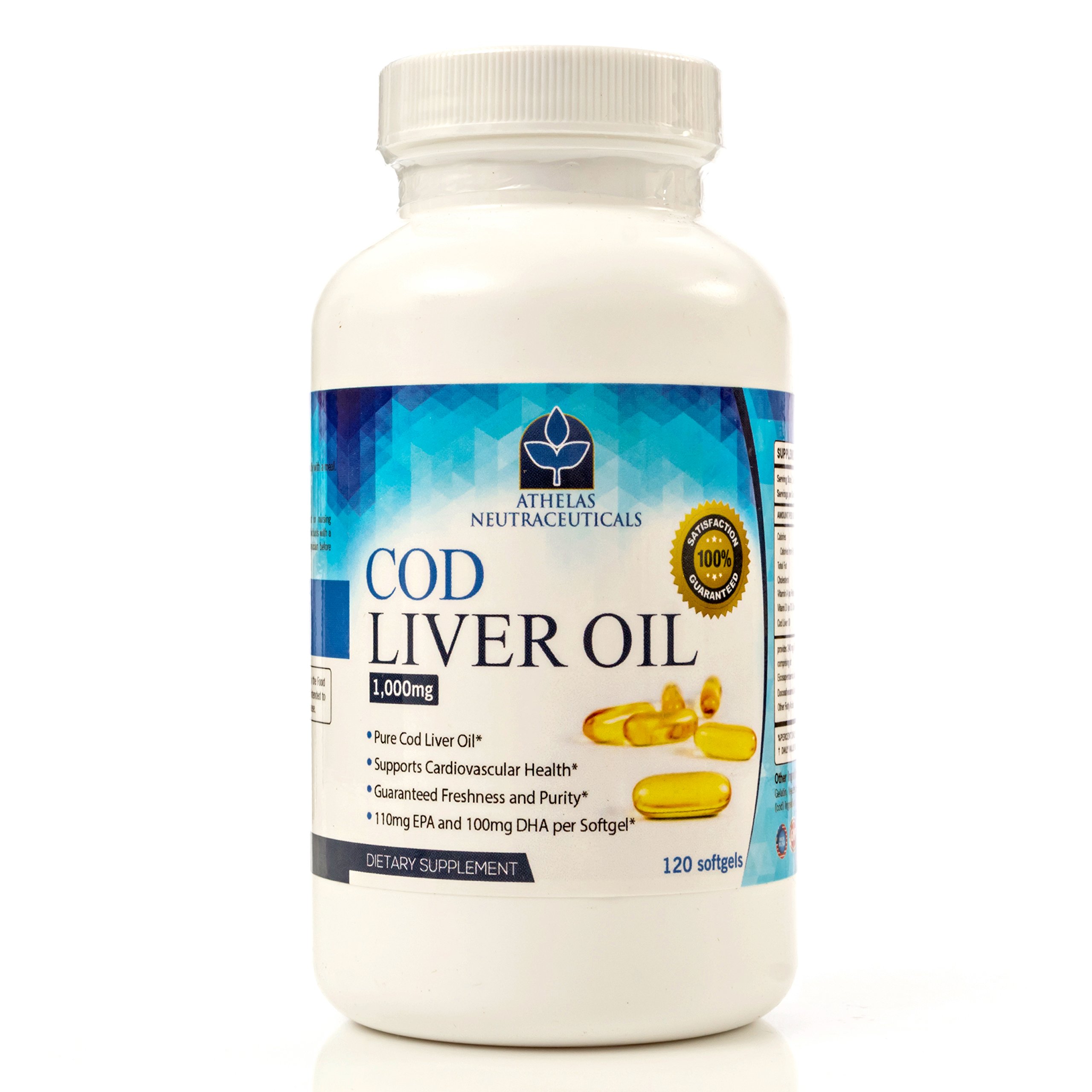 Cápsulas De Aceite De Hígado De Bacalao Athelas Neutraceuticals 120 Cápsulas Blandas - Venta Internacional.