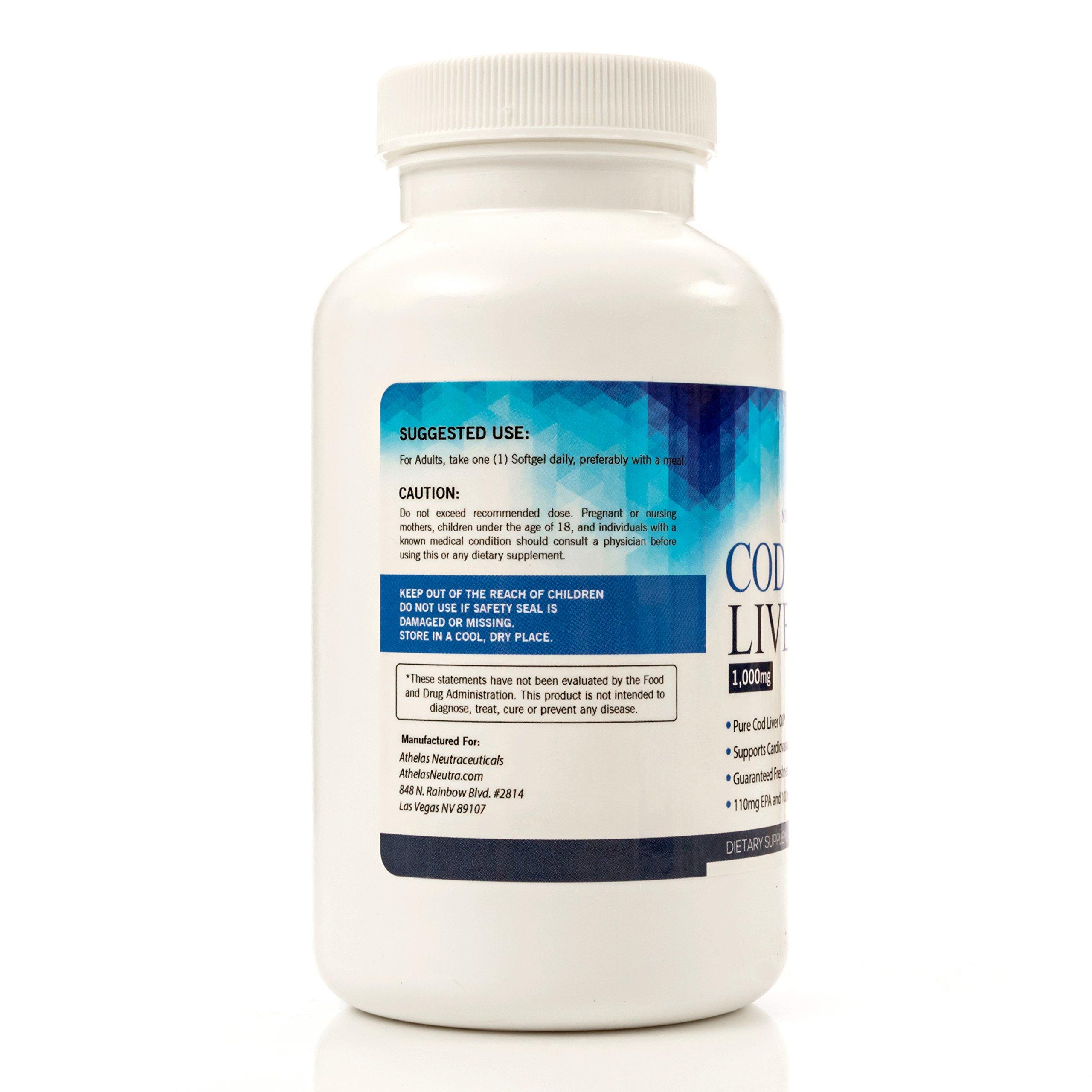 Foto 5 pulgar | Cápsulas De Aceite De Hígado De Bacalao Athelas Neutraceuticals 120 Cápsulas Blandas - Venta Internacional.