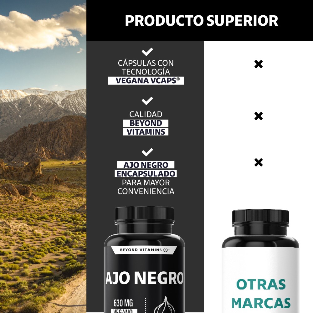 Foto 6 | Suplemento Alimenticio Beyond Vitamins Ajo Negro 630mg Con Semilla De Uva 60 Cápsulas