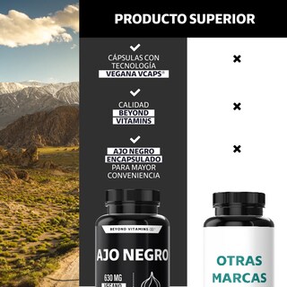 Foto 6 | Suplemento Alimenticio Beyond Vitamins Ajo Negro 630mg Con Semilla De Uva 60 Cápsulas