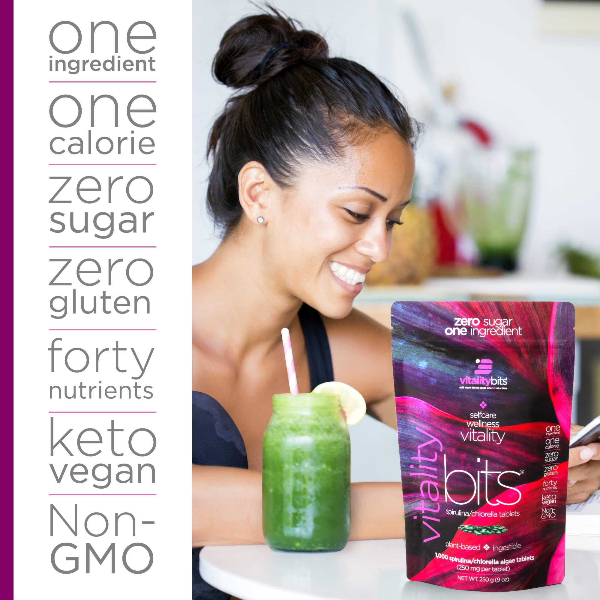 Foto 4 | Suplemento Energybits Vitalitybits De Espirulina Y Cloro Orgánicos - Venta Internacional.