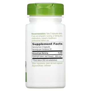 Foto 2 | Suplemento Nature's Way Eyebright Herb 860 Mg 100 Cápsulas Veganas - Venta Internacional.