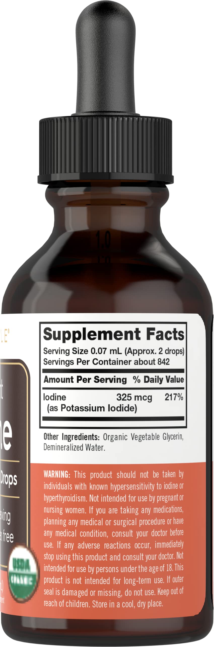 Foto 3 pulgar | Suplemento Líquido Orgánico De Yodo Naciente Carlyle, 60 Ml, Vegano - Venta Internacional.
