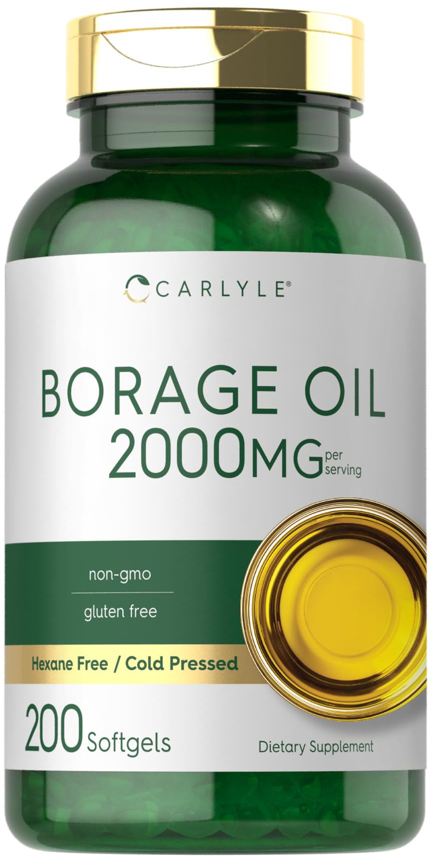 Foto 2 pulgar | Suplemento De Aceite De Borraja Carlyle, Cápsulas De 2000 Mg, 200 Cápsulas Blandas - Venta Internacional.