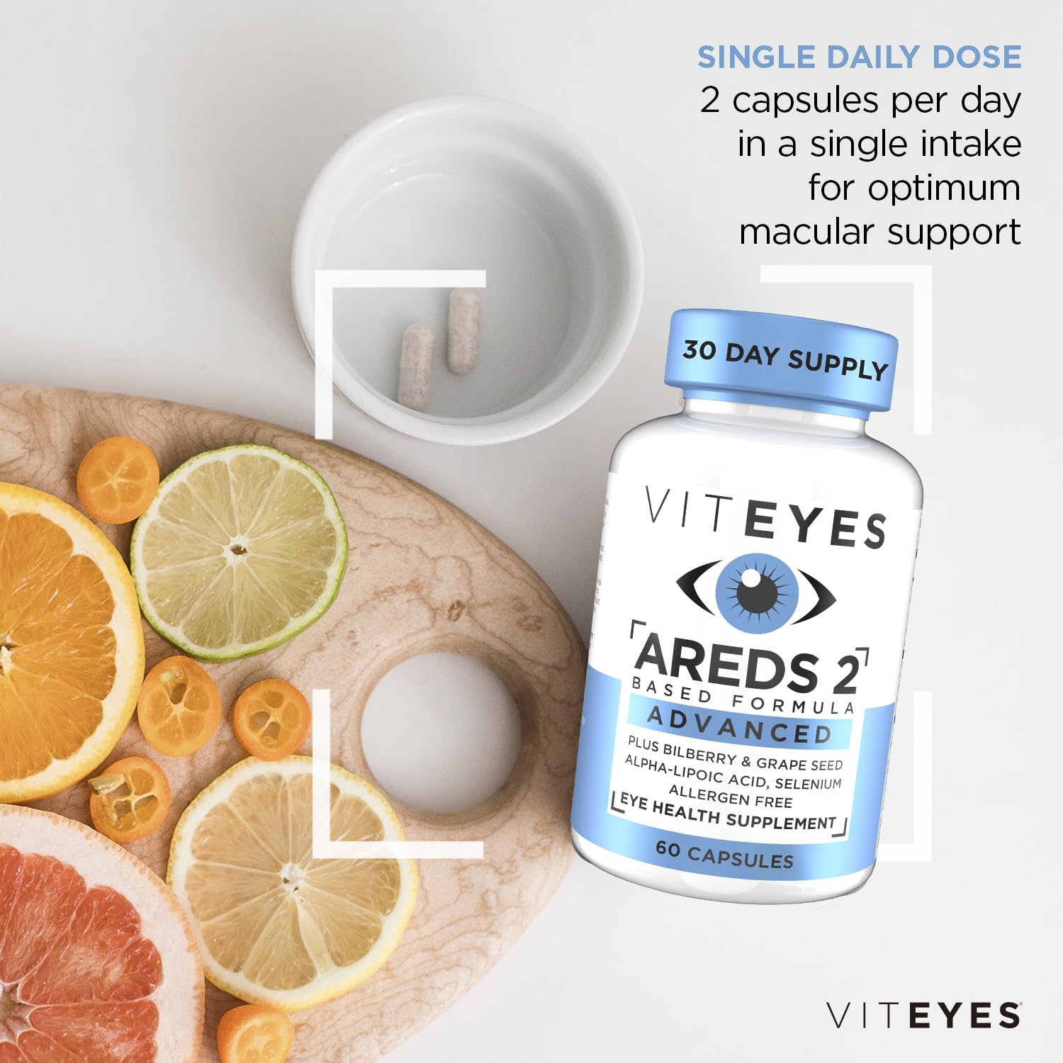 Foto 5 pulgar | Suplemento Viteyes Areds 2 Advanced Macular Support 180 Tabletas - Venta Internacional.