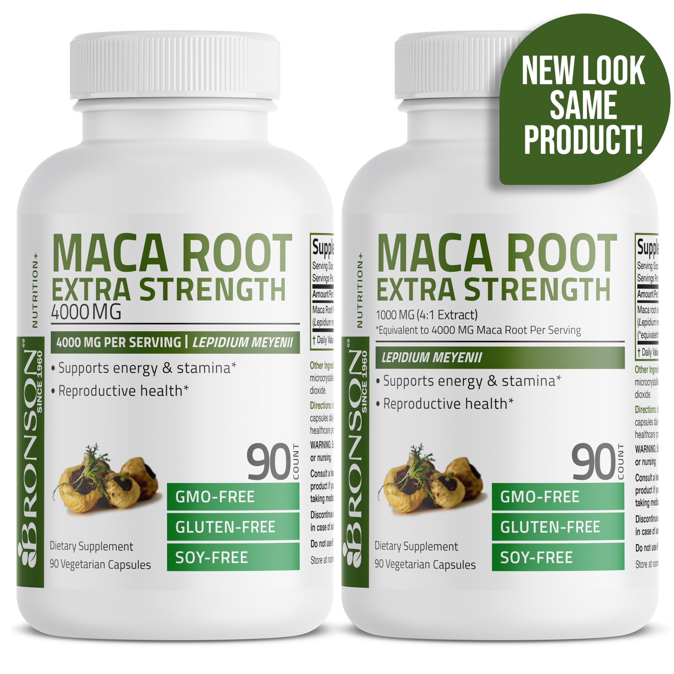 Foto 4 pulgar | Suplemento Bronson Maca Root Extra Lepidium Meyenii 90 Cápsulas - Venta Internacional.