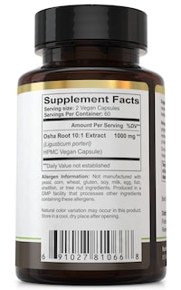 Foto 3 | Suplemento De Extracto De Raíz Osha De Florida Herbal Pharmacy 120 Cápsulas - Venta Internacional.