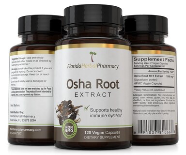 Foto 4 | Suplemento De Extracto De Raíz Osha De Florida Herbal Pharmacy 120 Cápsulas - Venta Internacional.