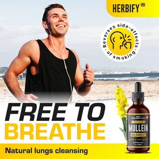 Foto 3 | Tintura Herbify, Extracto De Gordolobo, 60 Ml, Sin Alcohol, Orgánico - Venta Internacional.