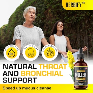 Foto 5 | Tintura Herbify, Extracto De Gordolobo, 60 Ml, Sin Alcohol, Orgánico - Venta Internacional.