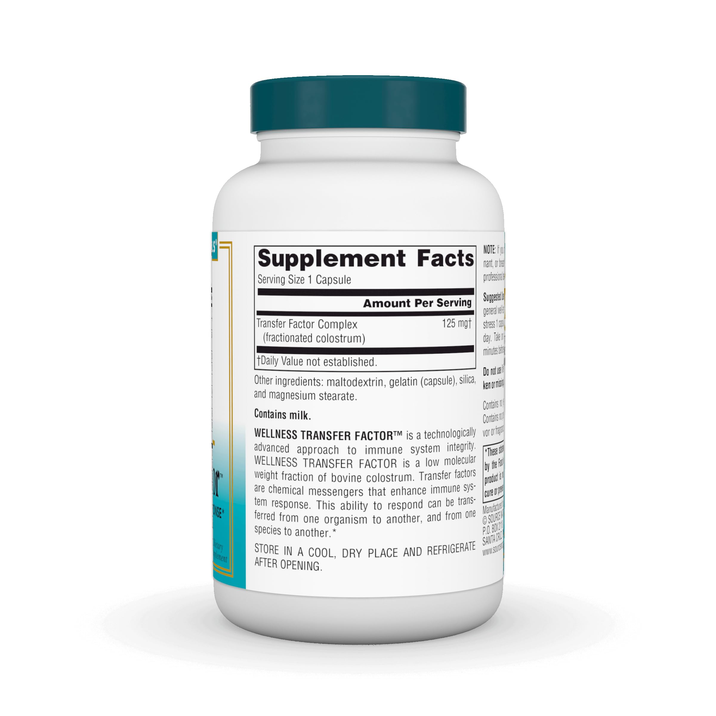 Foto 3 pulgar | Supplement Source Naturals Wellness Transfer Factor 125 Mg - Venta Internacional.