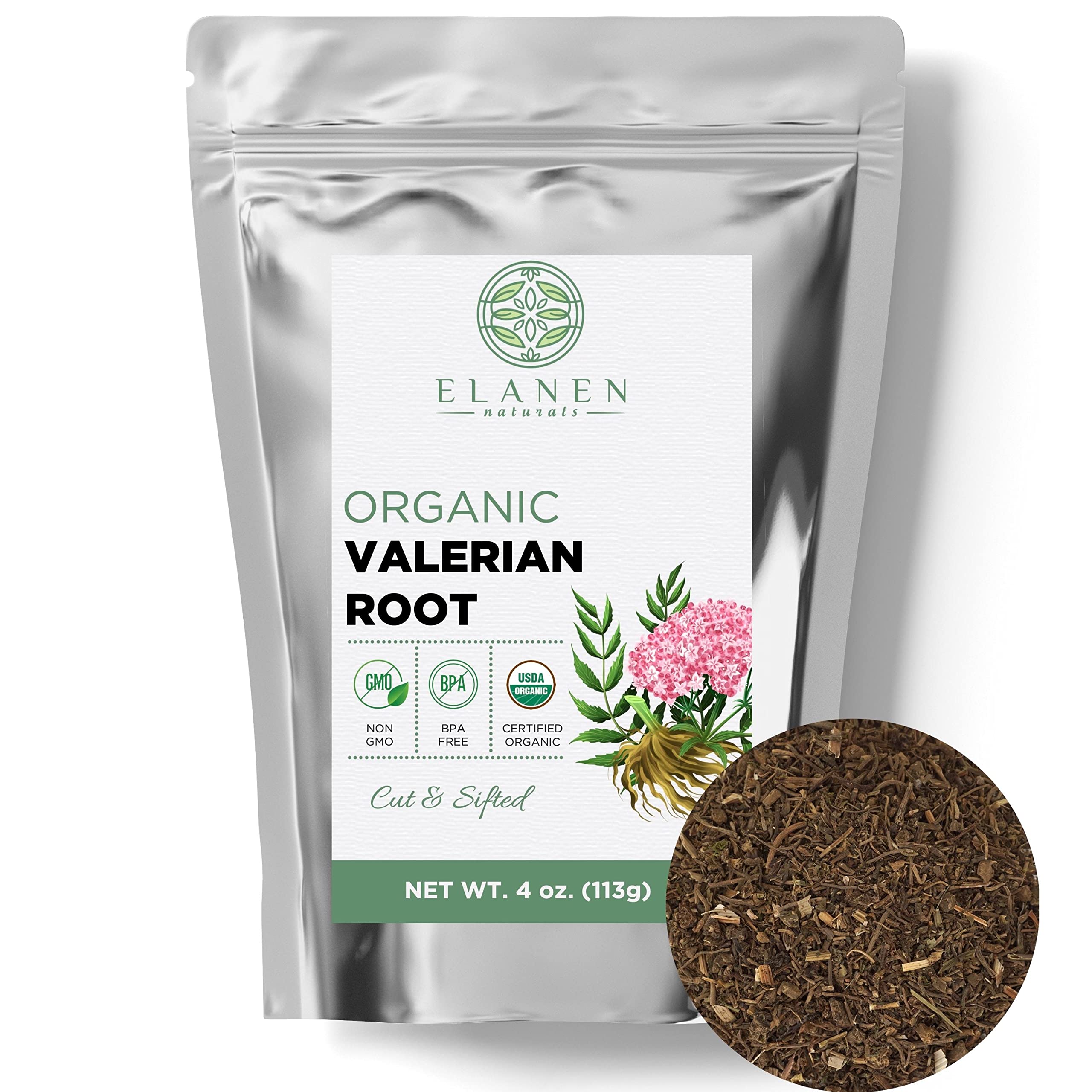 Foto 1 | Hierba, Raíz De Valeriana, Elanen Naturals, Orgánica, 113 G - Venta Internacional.