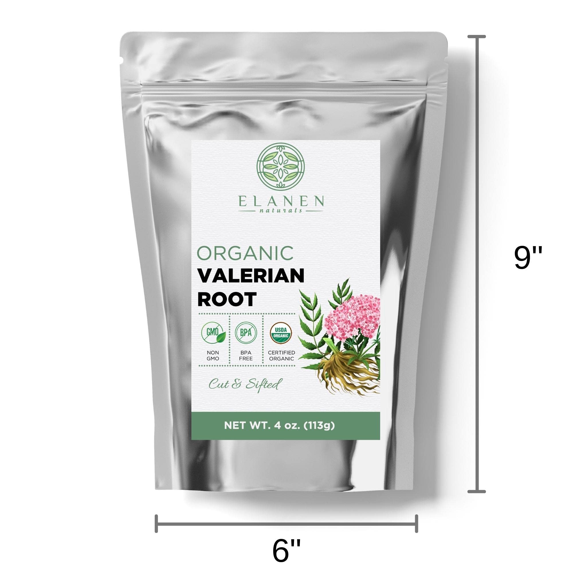 Foto 4 pulgar | Hierba, Raíz De Valeriana, Elanen Naturals, Orgánica, 113 G - Venta Internacional.