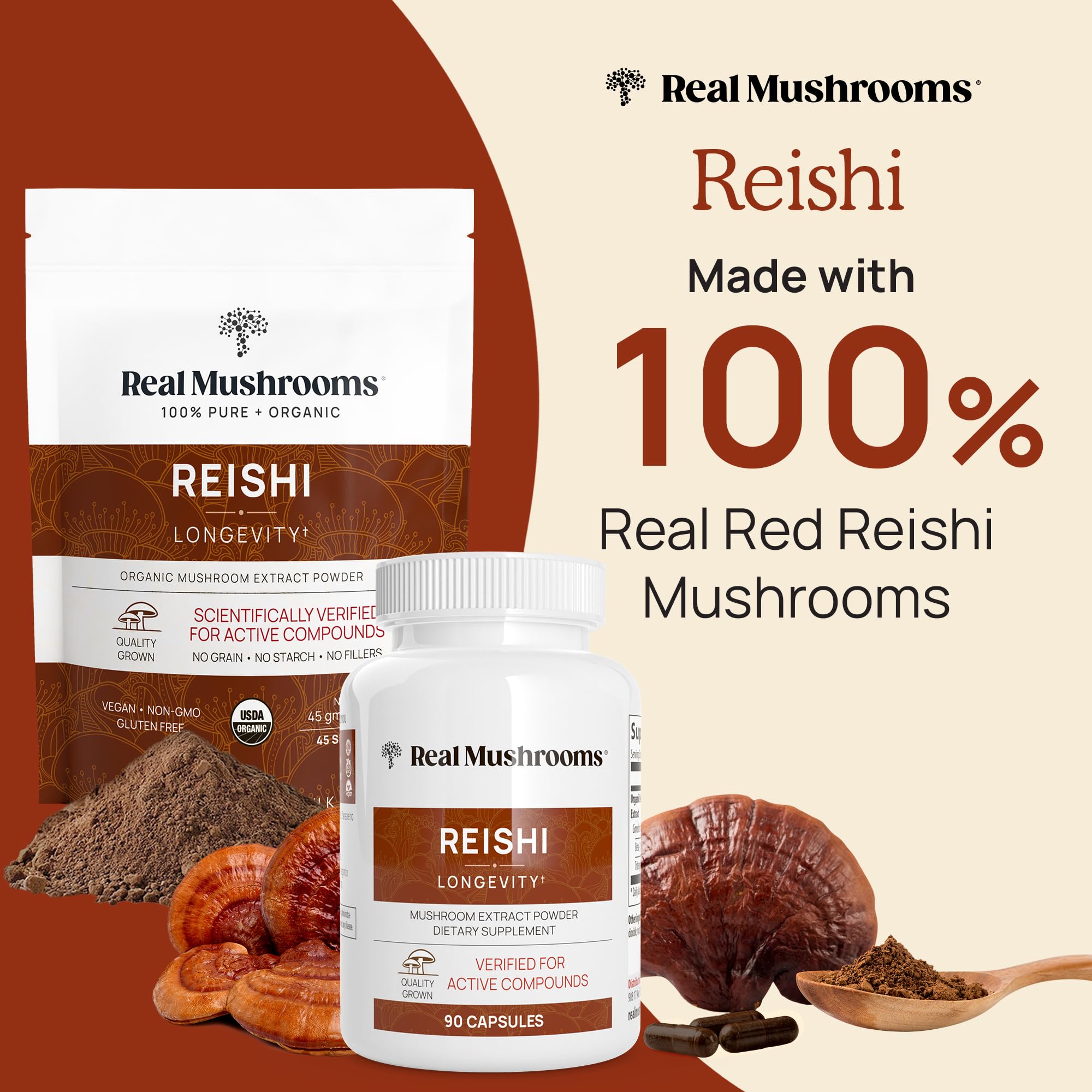 Foto 3 pulgar | Suplemento De Hongos Reales, Cápsulas De Reishi, 200 Cápsulas - Venta Internacional.