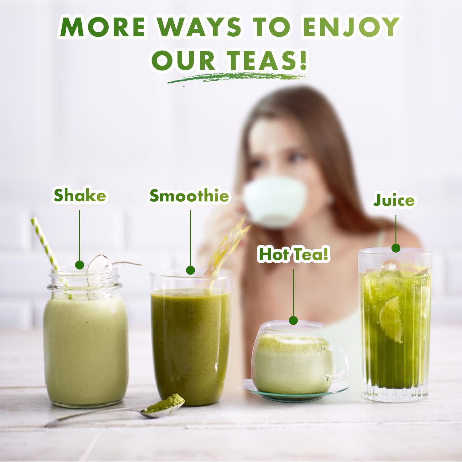 Foto 6 pulgar | Té En Polvo Opportuniteas Té Verde Con Cúrcuma Orgánica Y Matcha - Venta Internacional.