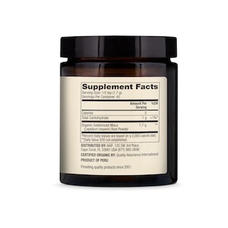 Foto 2 | Suplemento Dr. Mercola Maca Orgánica En Polvo Gelatinizada 80 Ml - Venta Internacional.