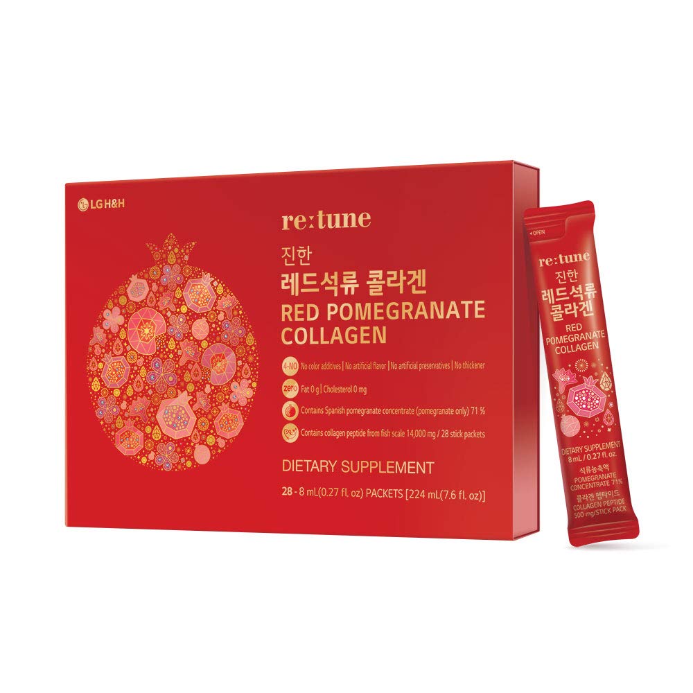 Suplemento De Colágeno Líquido Lg H&h Re:tune Red Pomegranate - Venta Internacional.