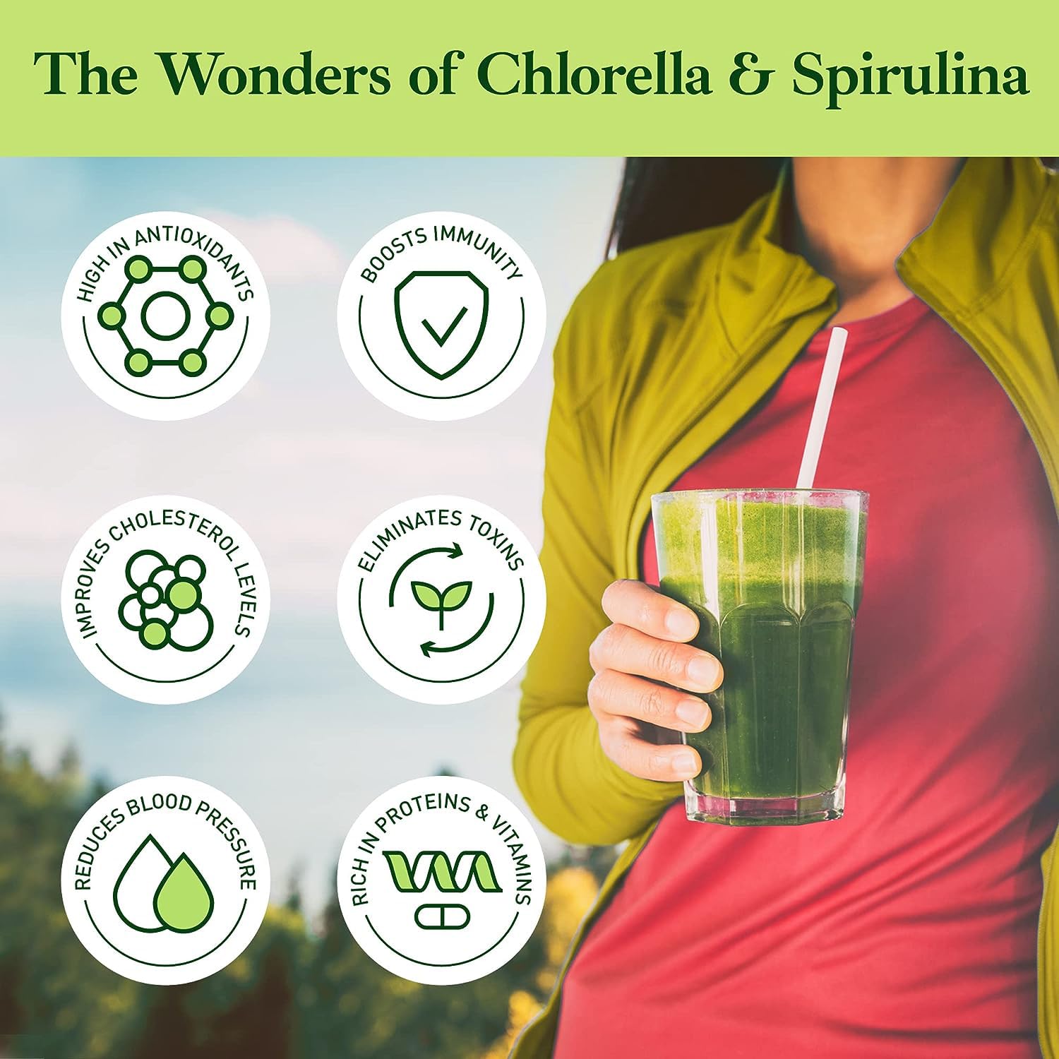 Foto 3 pulgar | Chlorella Spirulina En Polvo Good Natured Organic 200 G - Venta Internacional.
