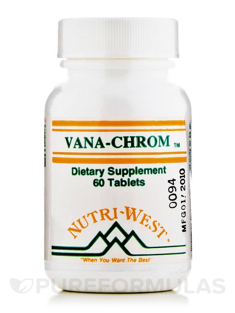 Foto 3 pulgar | Suplemento Nutri-west Vana-chrom 60 Comprimidos - Venta Internacional.