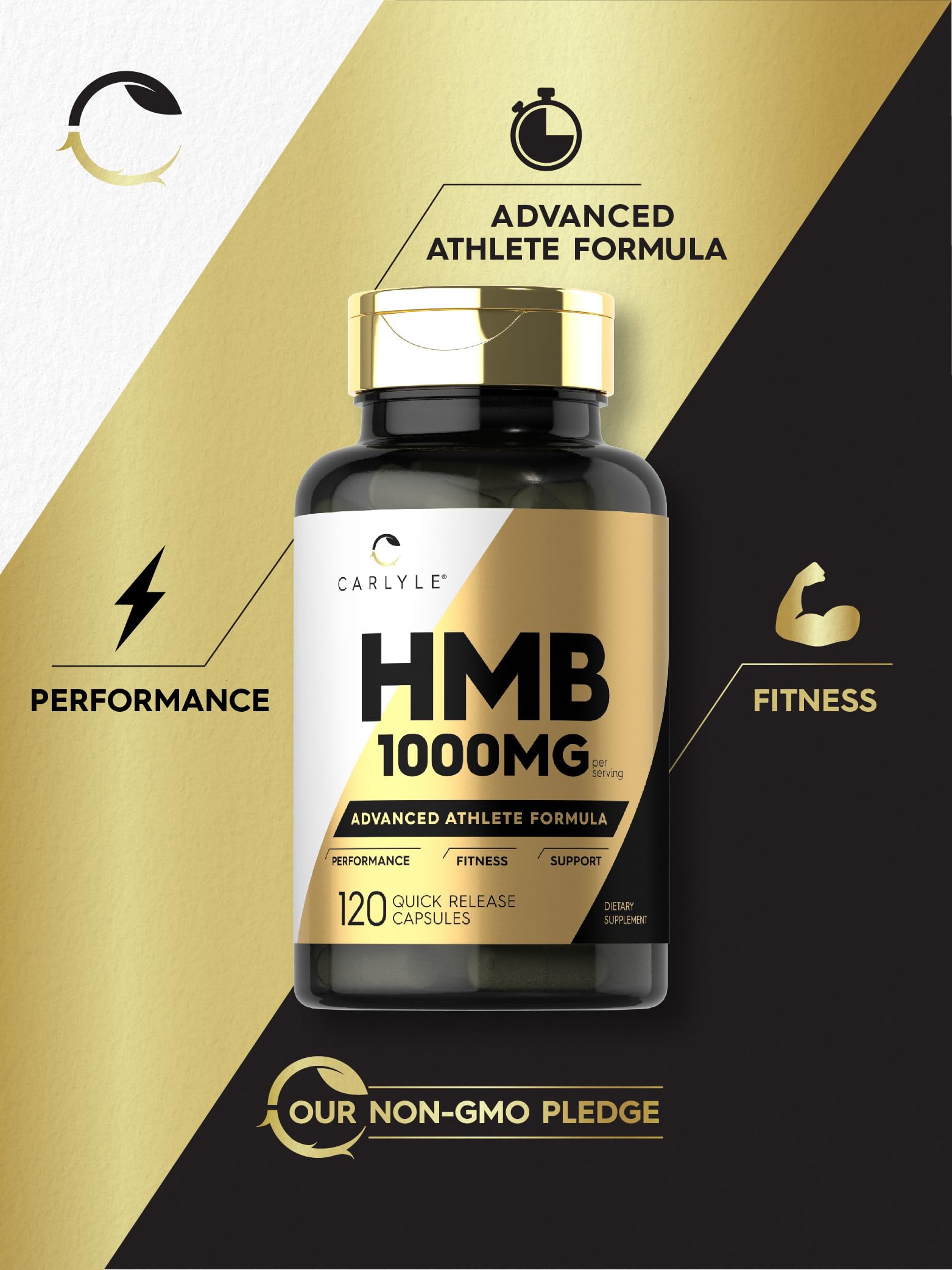 Foto 4 | Suplemento Carlyle Hmb 1000 Mg 120 Cápsulas Sin Ogm Sin Gluten - Venta Internacional.