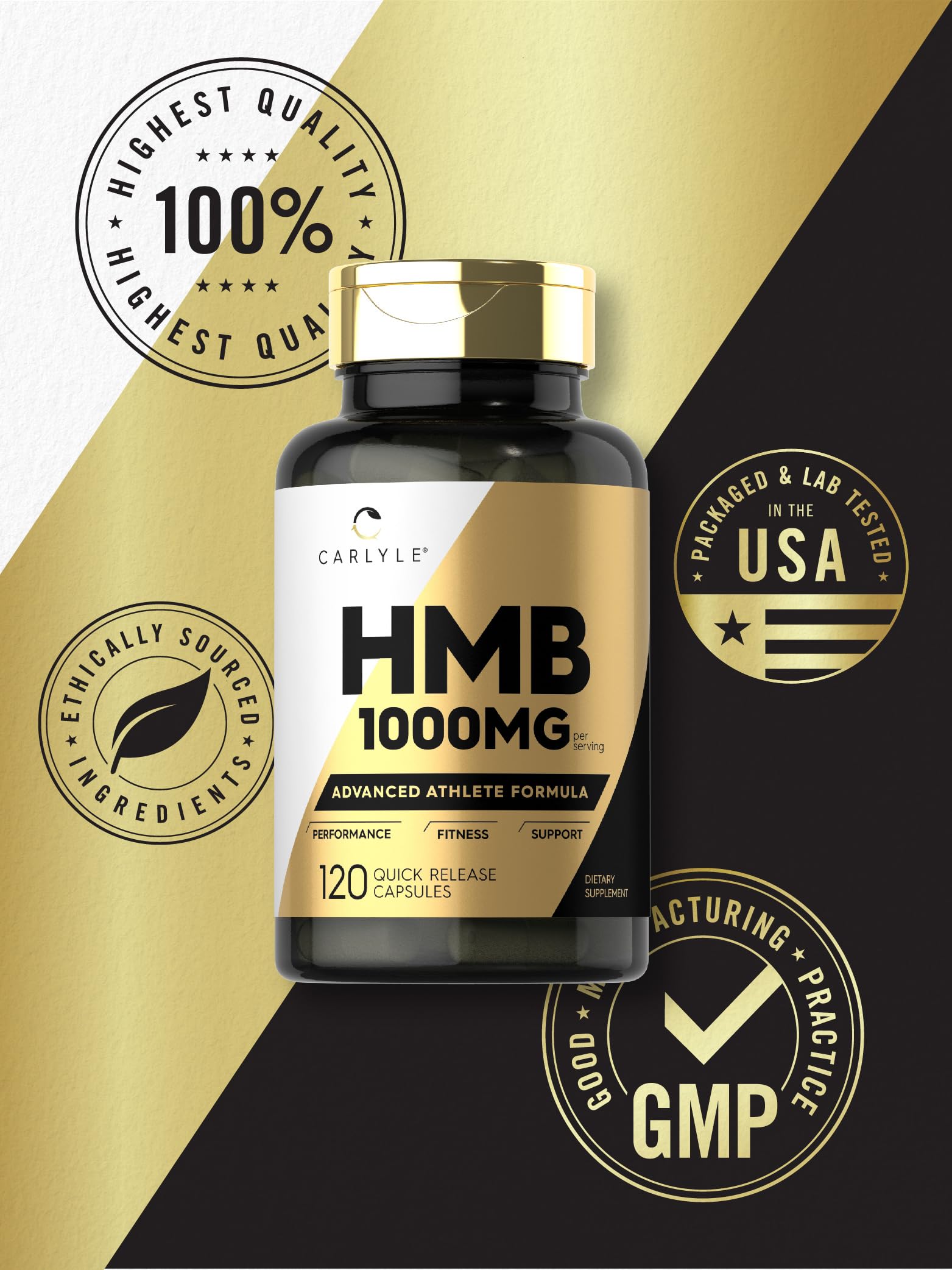 Foto 5 | Suplemento Carlyle Hmb 1000 Mg 120 Cápsulas Sin Ogm Sin Gluten - Venta Internacional.