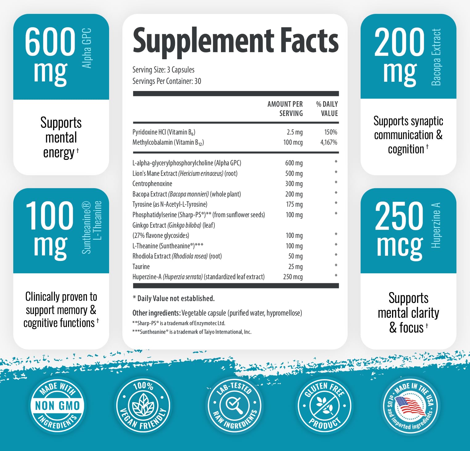 Foto 2 | Paquete Triple De Supplement 1 Body Brain Support, 90 Cápsulas - Venta Internacional.
