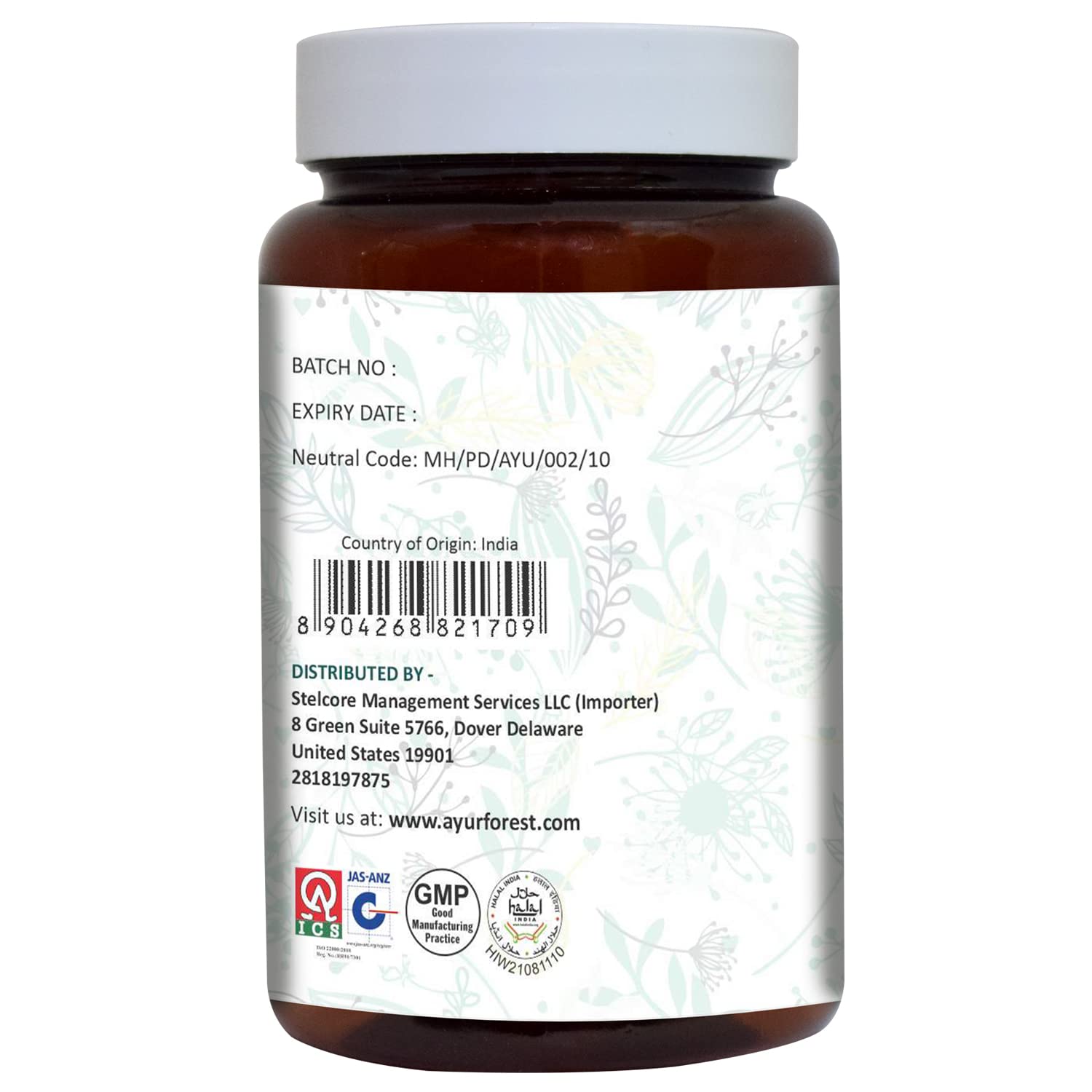 Foto 4 pulgar | Suplemento Ayurforest, Cápsulas De Aloe Vera, 120 Cápsulas, 500 Mg - Venta Internacional.