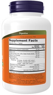 Foto 2 | Suplementos: Super Enzymes De Now Foods, 180 Comprimidos - Venta Internacional.
