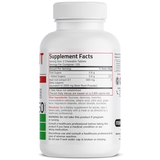 Foto 2 | Suplemento Bronson Beet Root Chewables de 2000 Mg con Sabor a Uva - Venta Internacional