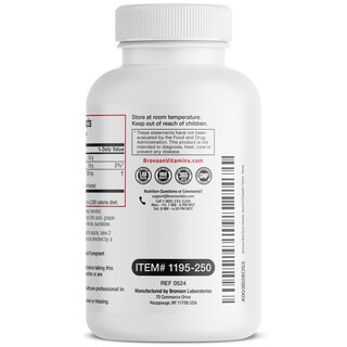 Foto 5 | Suplemento Bronson Beet Root Chewables de 2000 Mg con Sabor a Uva - Venta Internacional