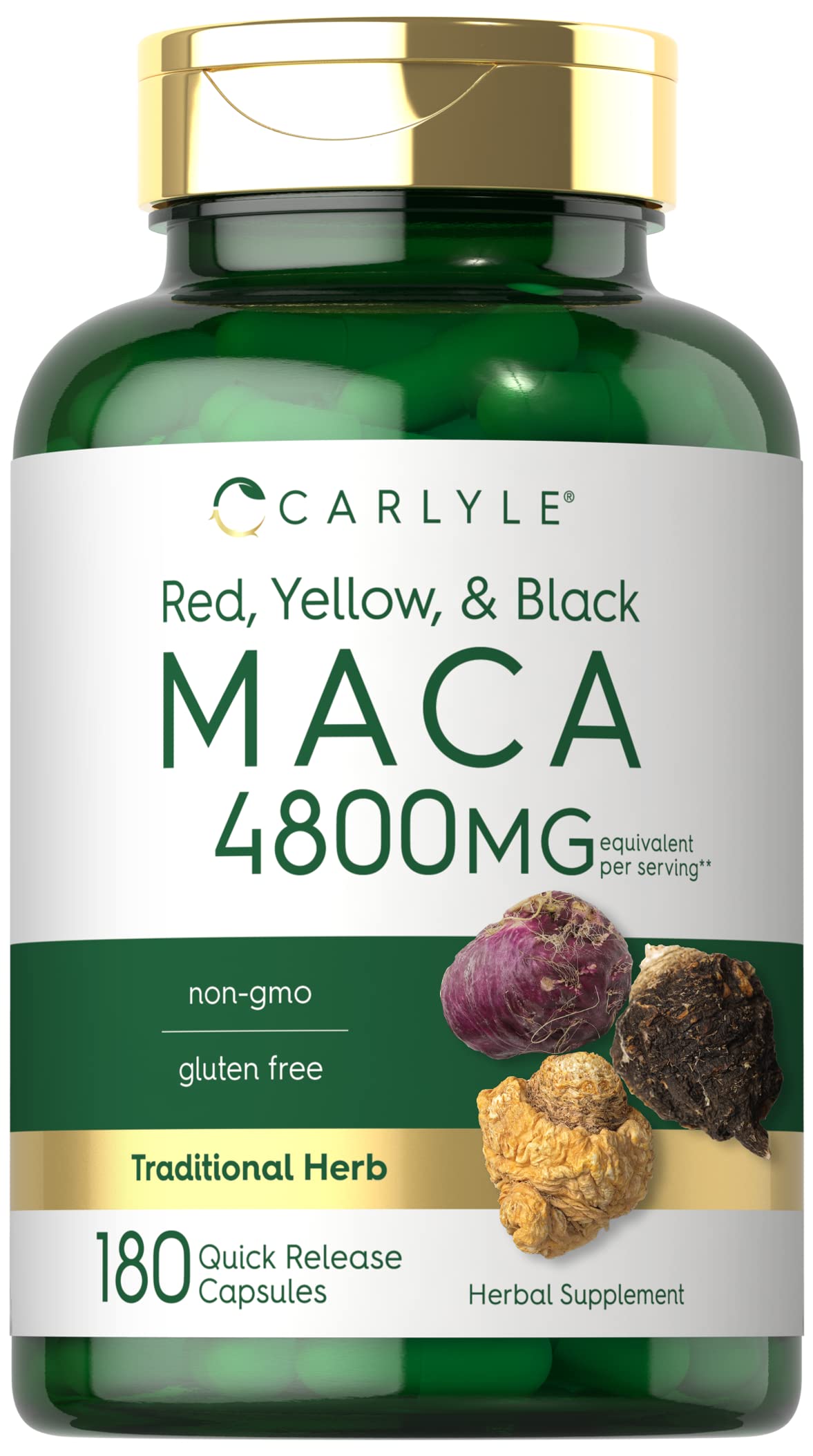 Suplemento Carlyle Maca Root 4800 Mg 180 Cápsulas - Venta Internacional.