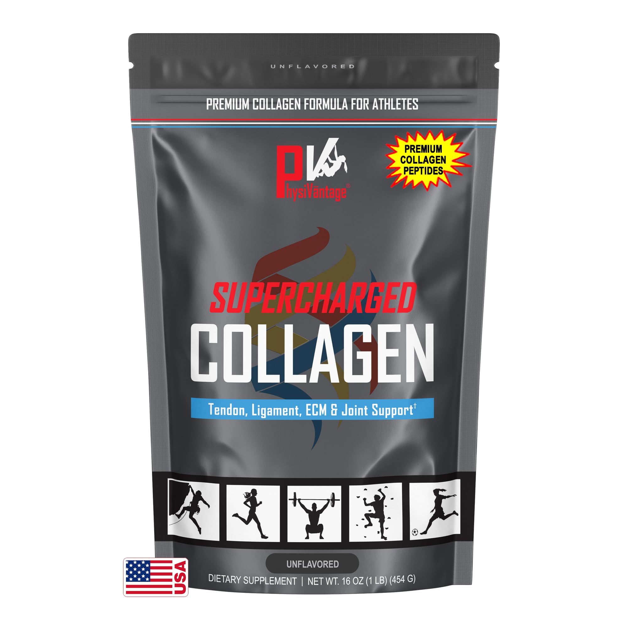 Foto 2 pulgar | Colágeno En Polvo Physivantage Supercharged Con Vitamina C 450 Ml - Venta Internacional.