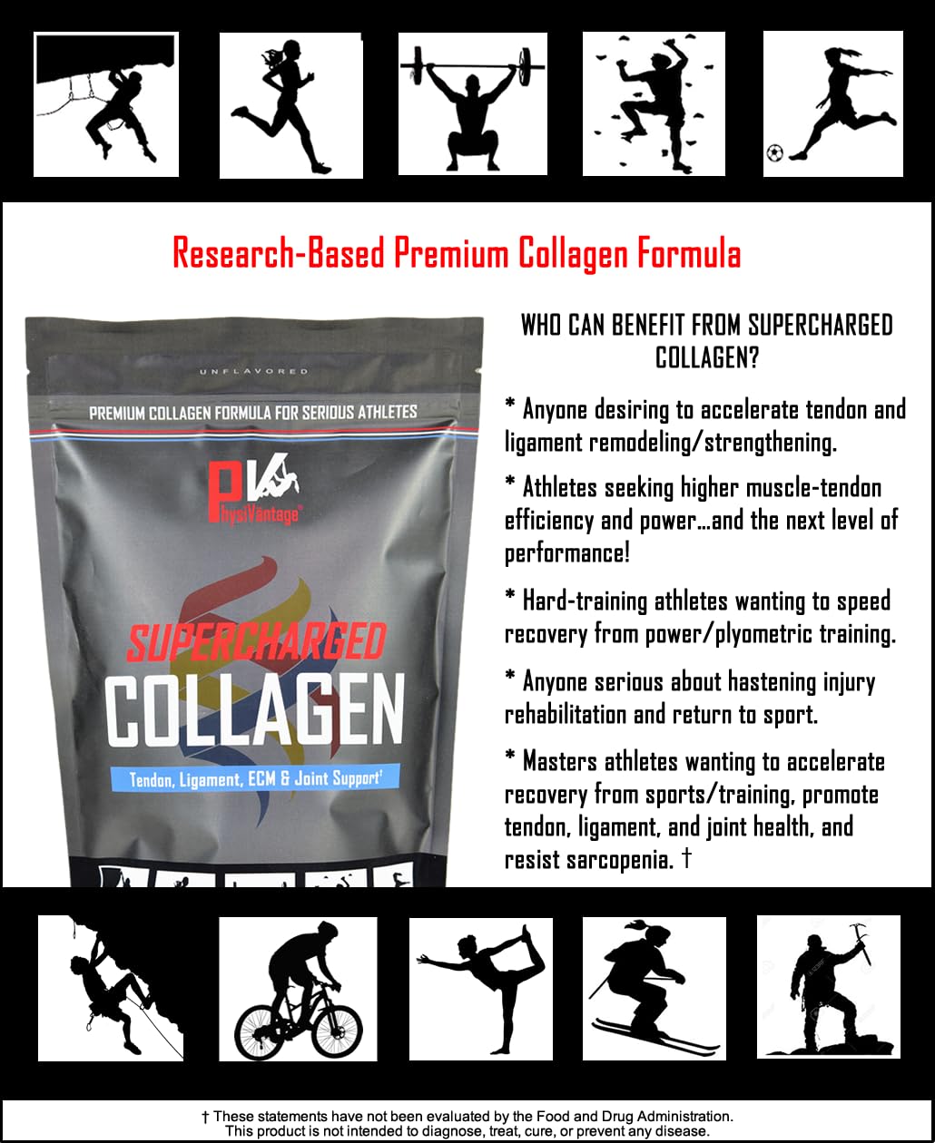 Foto 4 pulgar | Colágeno En Polvo Physivantage Supercharged Con Vitamina C 450 Ml - Venta Internacional.